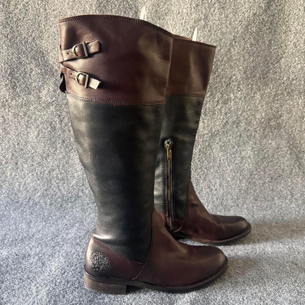 Vince-camuto Women's Brown and Black Boots
